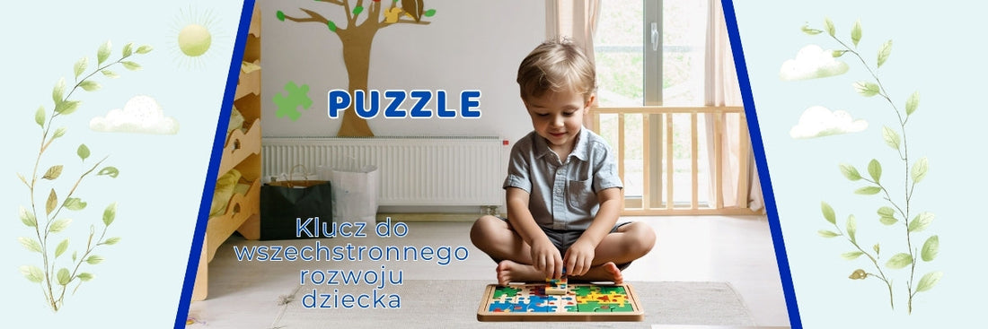 Baner do artykułu na blog Krainy Milusi - Puzzle, klucz do wszechstronnego rozwoju dziecka I Kraina Milusi