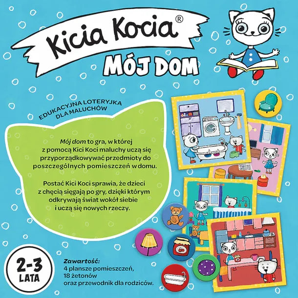 Gra Kicia Kocia "Mój Dom" od Trefl - tył opakowania.