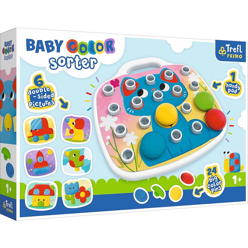 "Baby Color Sorter" zabawka sensoryczna / układanka od Trefl - opakowanie