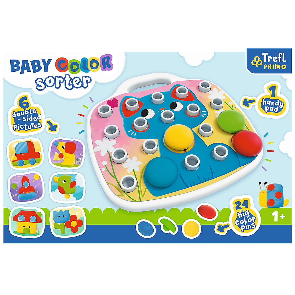 "Baby Color Sorter" zabawka sensoryczna / układanka od Trefl - opakowanie