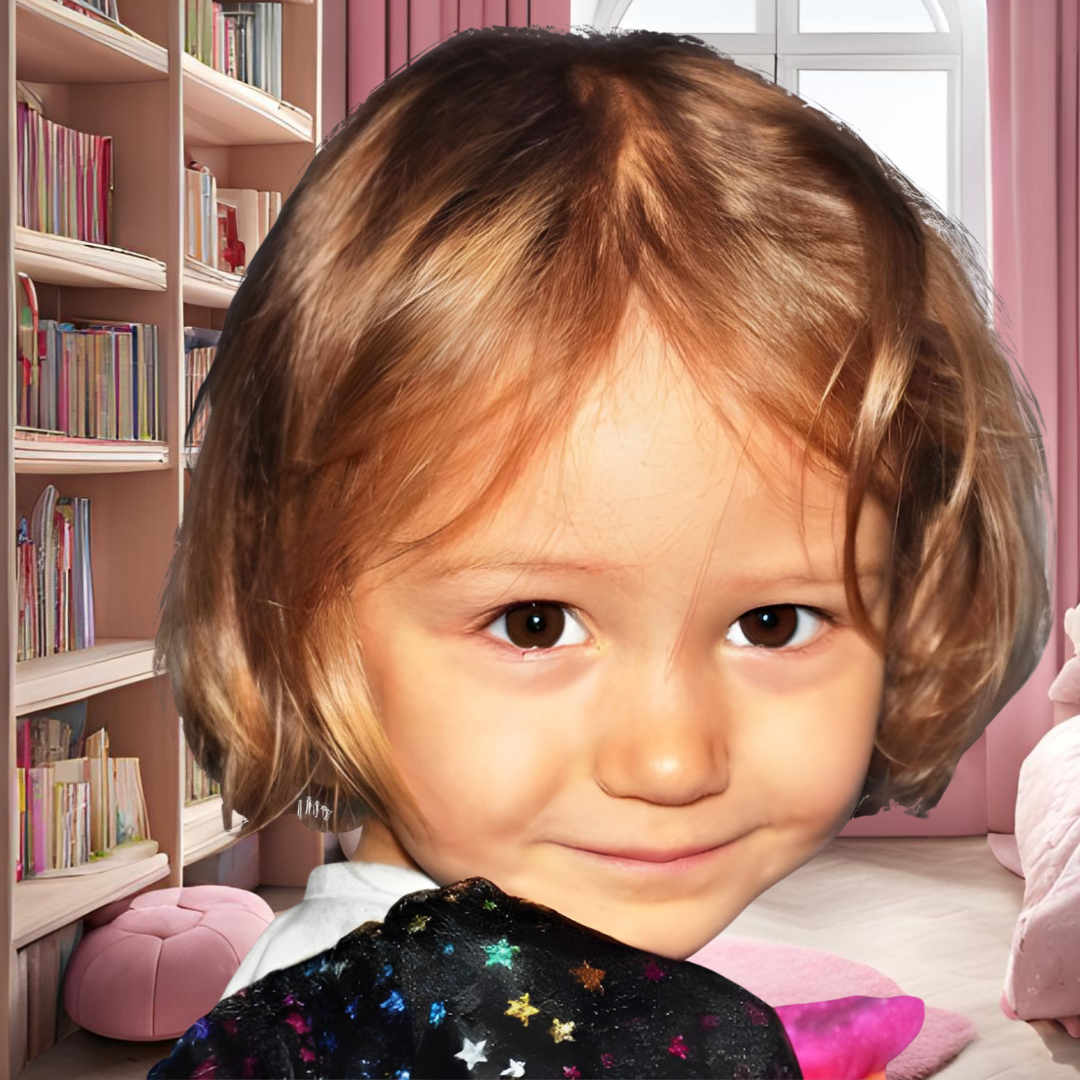 Zdjęcie do kolekcji W Krainie Przedszkolaka - przedstawia uśmiechniętą dziewczynkę.