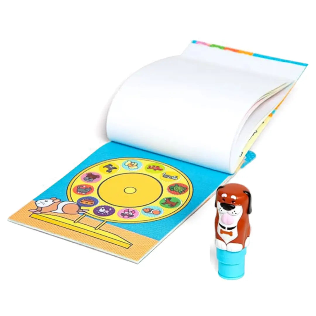 Melissa & Doug Sticker WOW! Piesek – Świat Naklejek 3+ – zawartość zestawu.