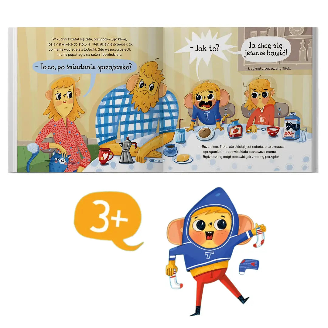 Ilustracja z książki Titek i sprzątanko