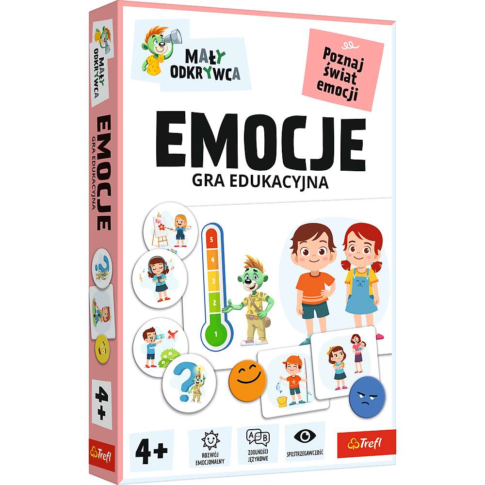 Okładka gry edukacyjnej "Emocje".