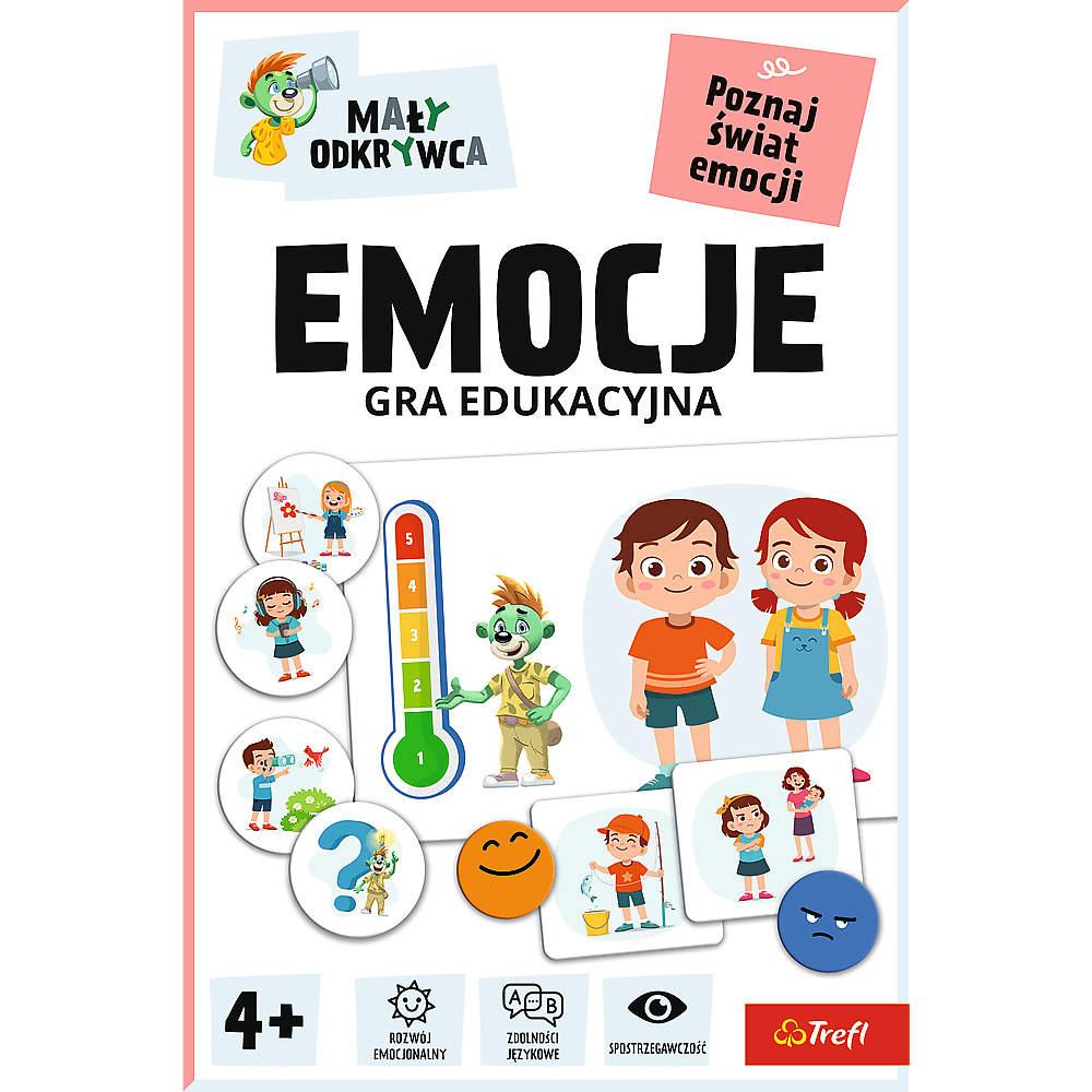 Okładka gry edukacyjnej "Emocje".