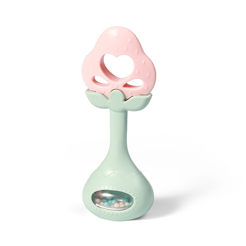 Edukacyjny gryzak z grzechotką "STRAWBERRY" od Babyono 3m+