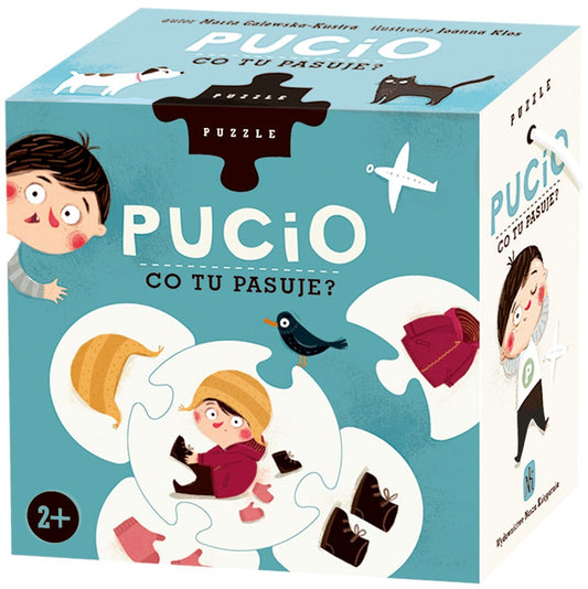 Pucio. Puzzle: "Co tu pasuje?" od Wydawnictwa Nasza Księgarnia 2+