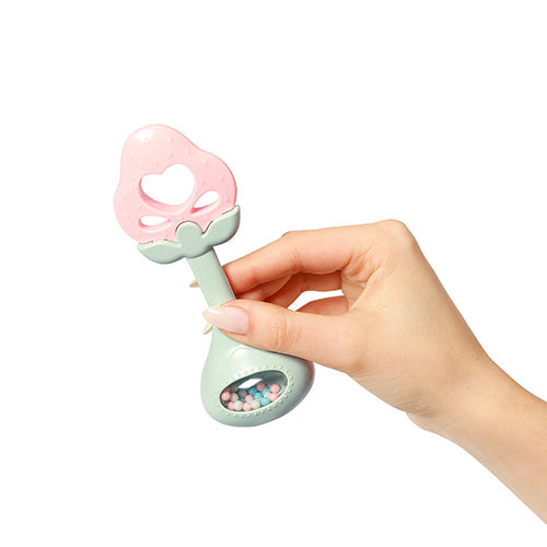 Edukacyjny gryzak z grzechotką "STRAWBERRY" od Babyono 3m+