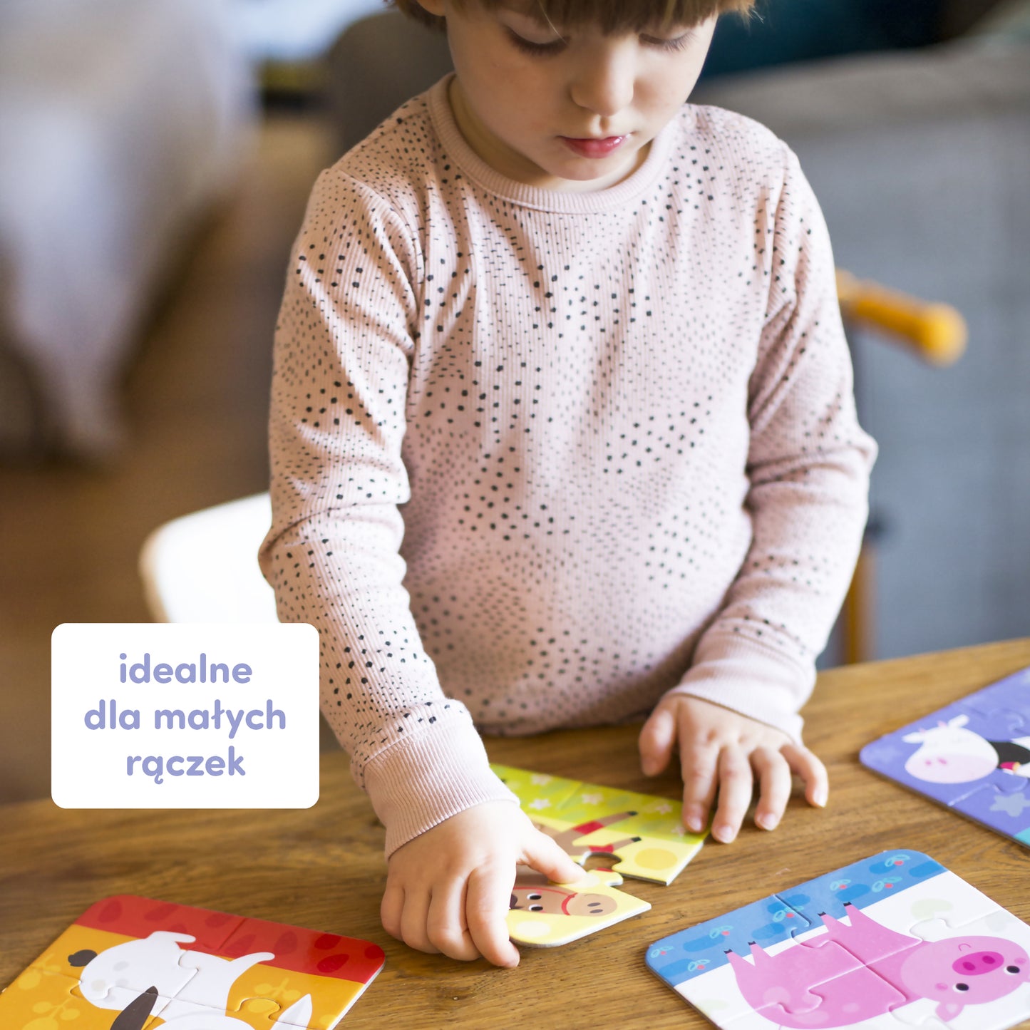Puzzle "Układam Zwierzątka" od CzuCzu dla Maluszków 2+