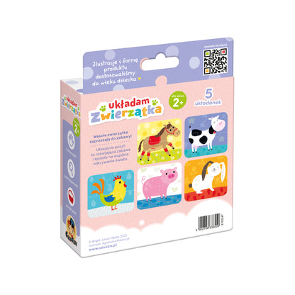 Puzzle "Układam Zwierzątka" od CzuCzu dla Maluszków 2+