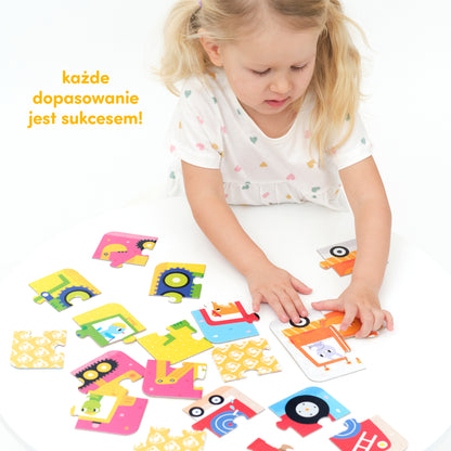 Puzzle "Układam Pojazdy" od CzuCzu dla Maluszków 2+
