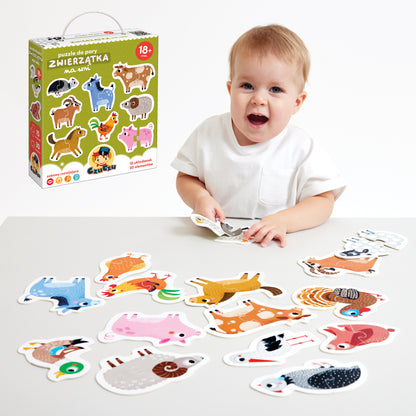 Puzzle do Pary od CzuCzu "Zwierzątka na Wsi" dla Maluszków 18m+