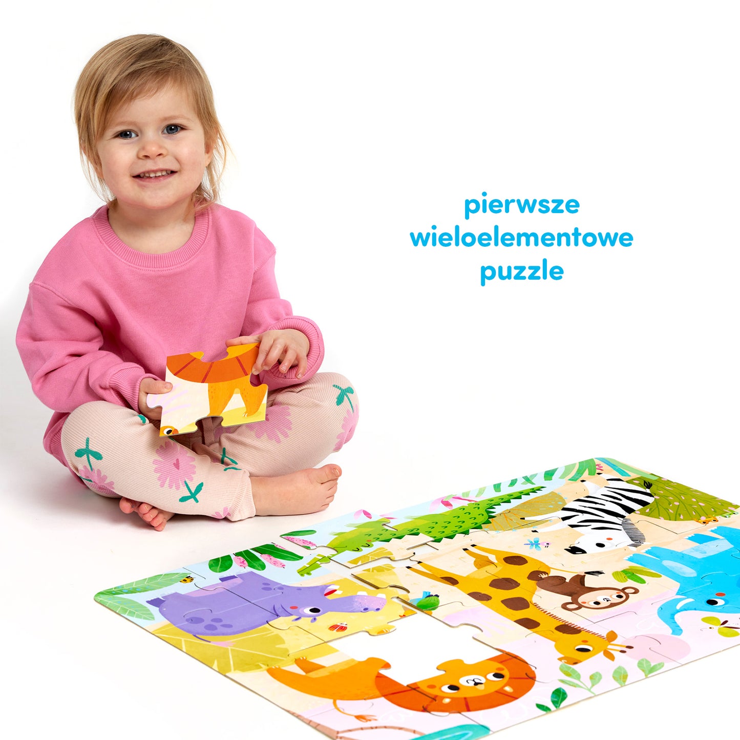 Dzikie puzzle Sawanna od CzuCzu dla Maluszków 2+