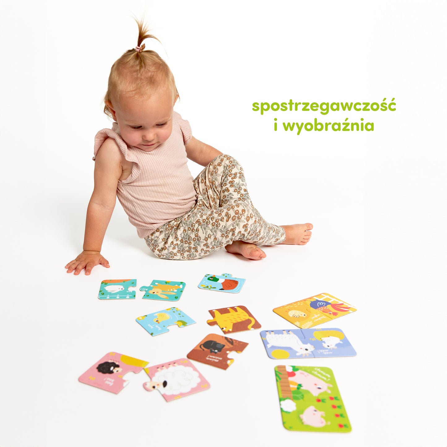Puzzle do Pary od CzuCzu "Zwierzątka z Gospodarstwa" dla Maluszków 18m+