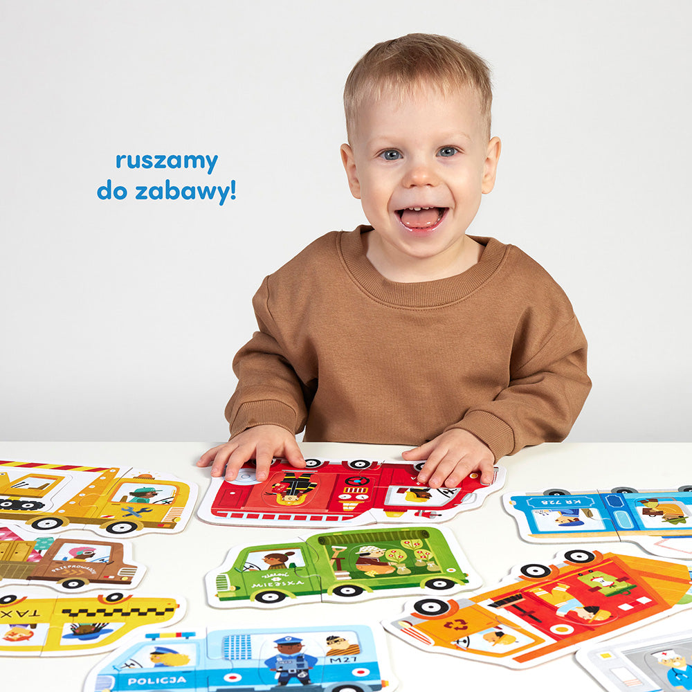 Pierwsze Puzzle Pojazdy od CzuCzu dla Maluszków 2+