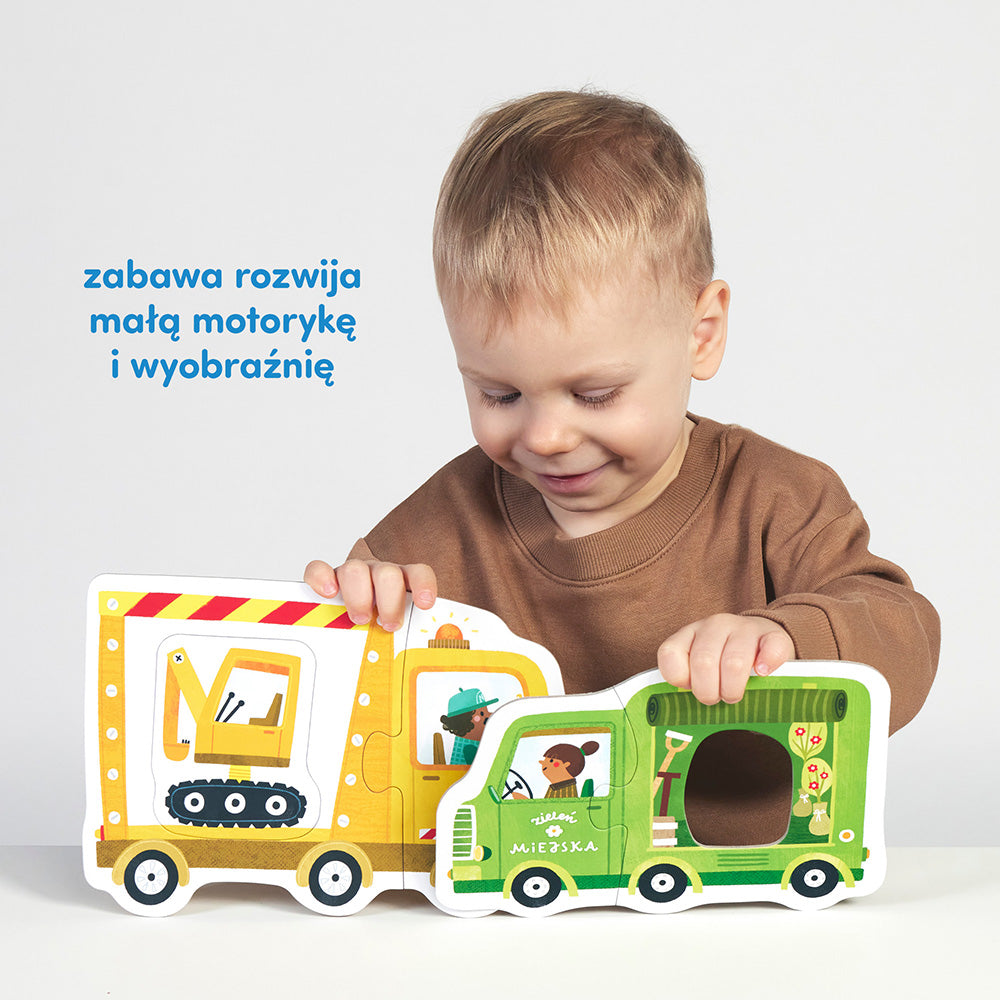 Pierwsze Puzzle Pojazdy od CzuCzu dla Maluszków 2+