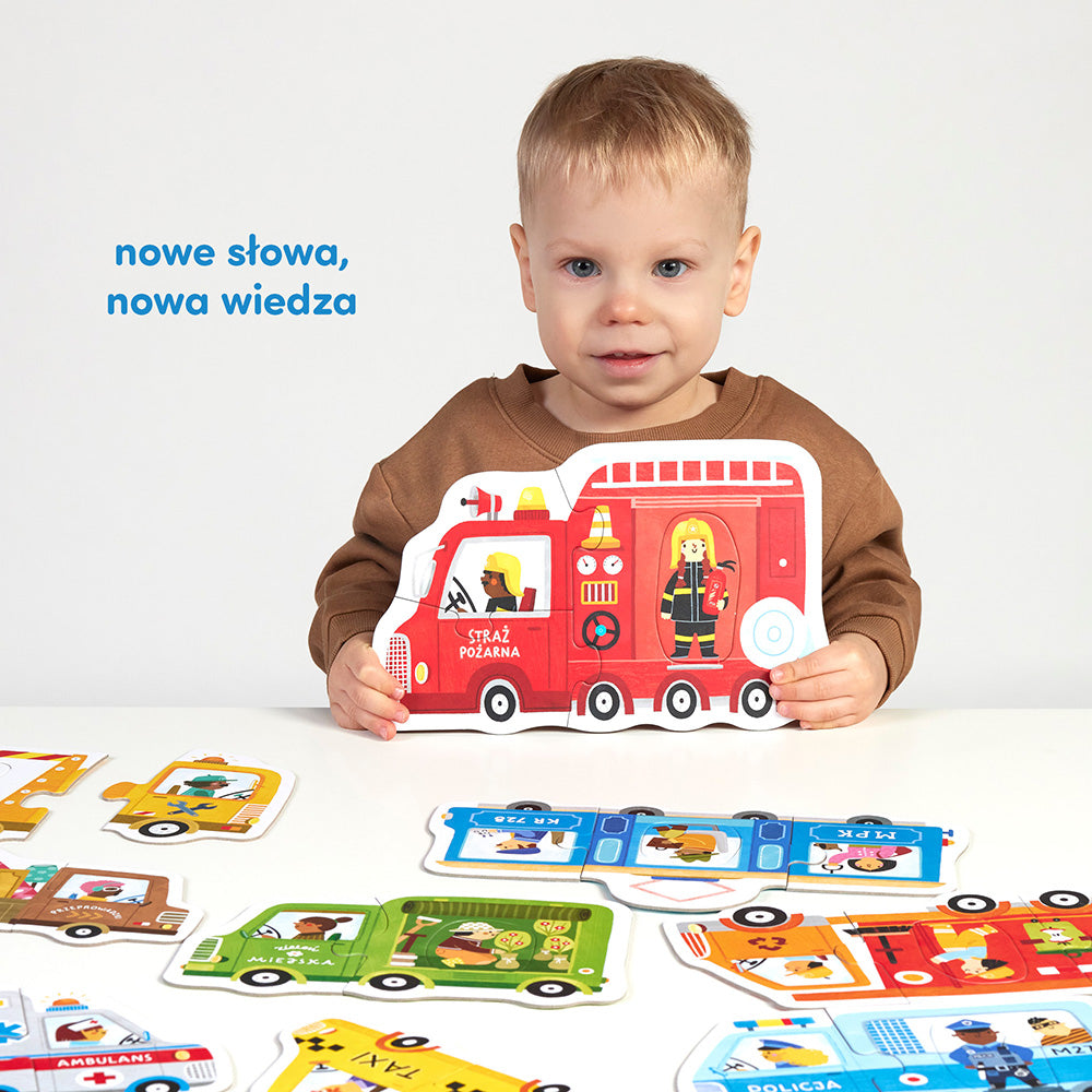 Pierwsze Puzzle Pojazdy od CzuCzu dla Maluszków 2+