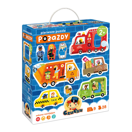 Pierwsze Puzzle Pojazdy od CzuCzu dla Maluszków 2+