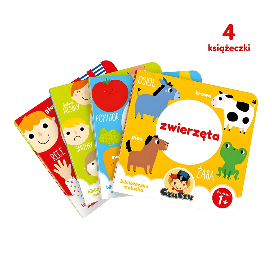 Biblioteczka malucha CzuCzu – pierwsze książki wspierające rozwój mowy.