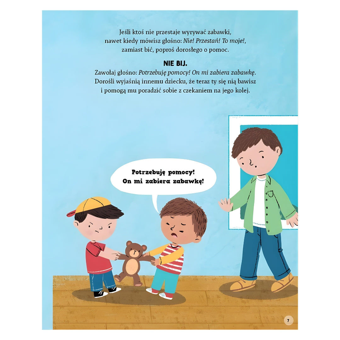 Bicie STOP - książka o emocjach i trudnych zachowaniach - ilustracja.