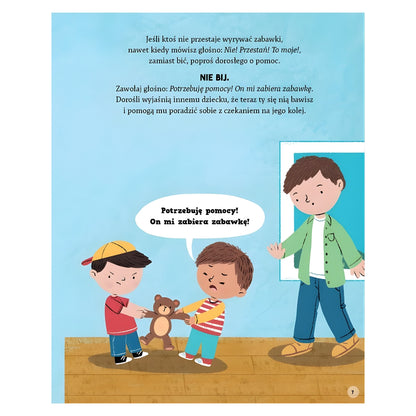 Bicie STOP - książka o emocjach i trudnych zachowaniach - ilustracja.