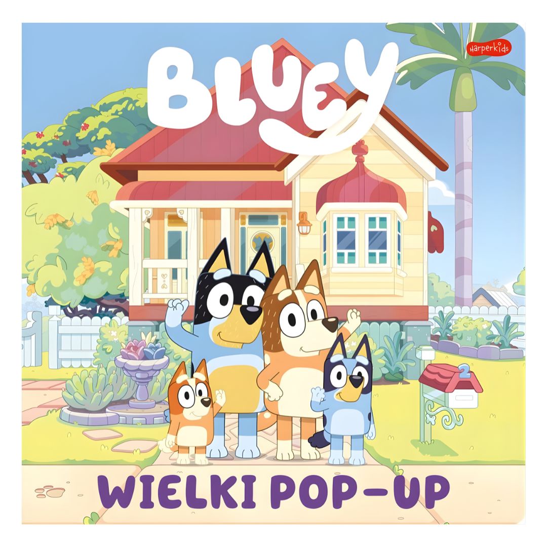 Bluey książka przestrzenna z elementami pop-up.