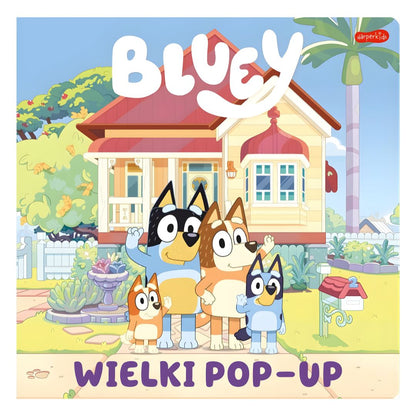 Bluey książka przestrzenna z elementami pop-up.