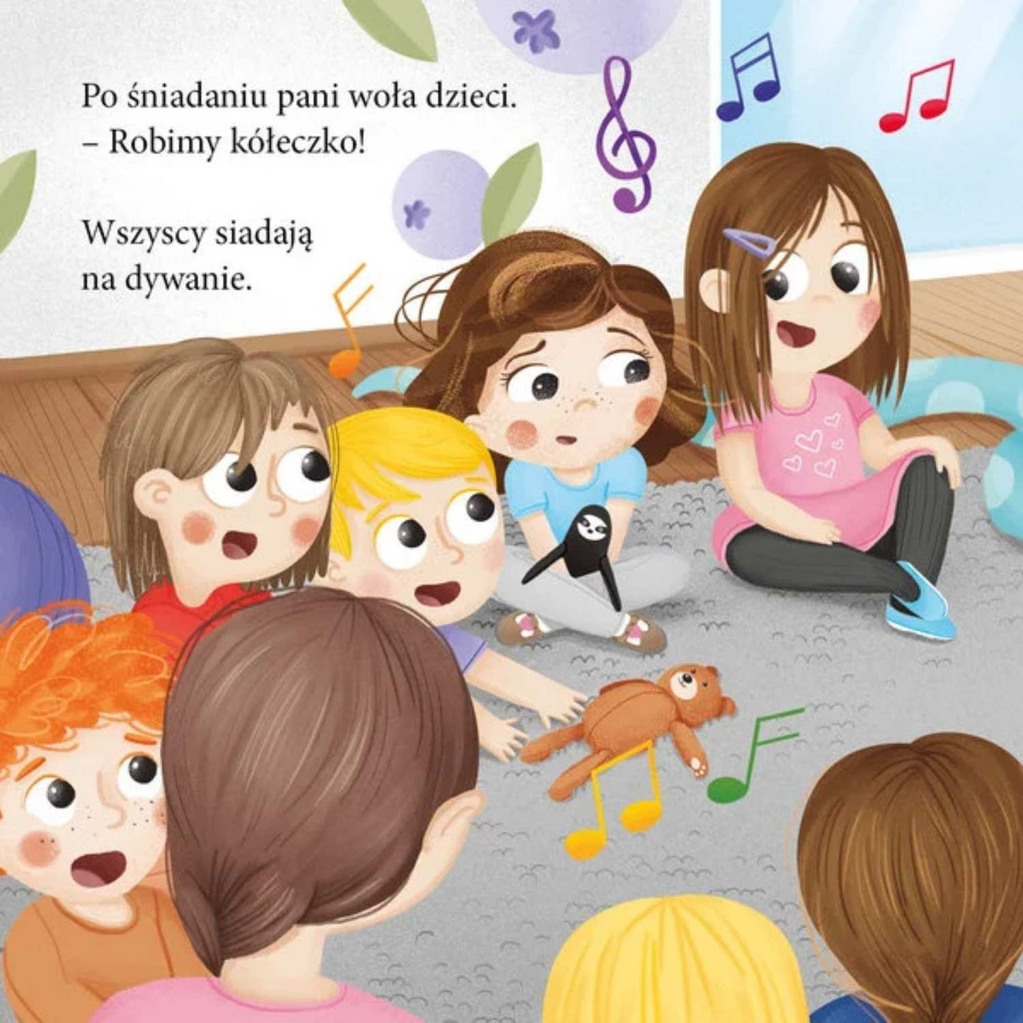 Jadzia Pętelka idzie do przedszkola - ilustracja z książki.