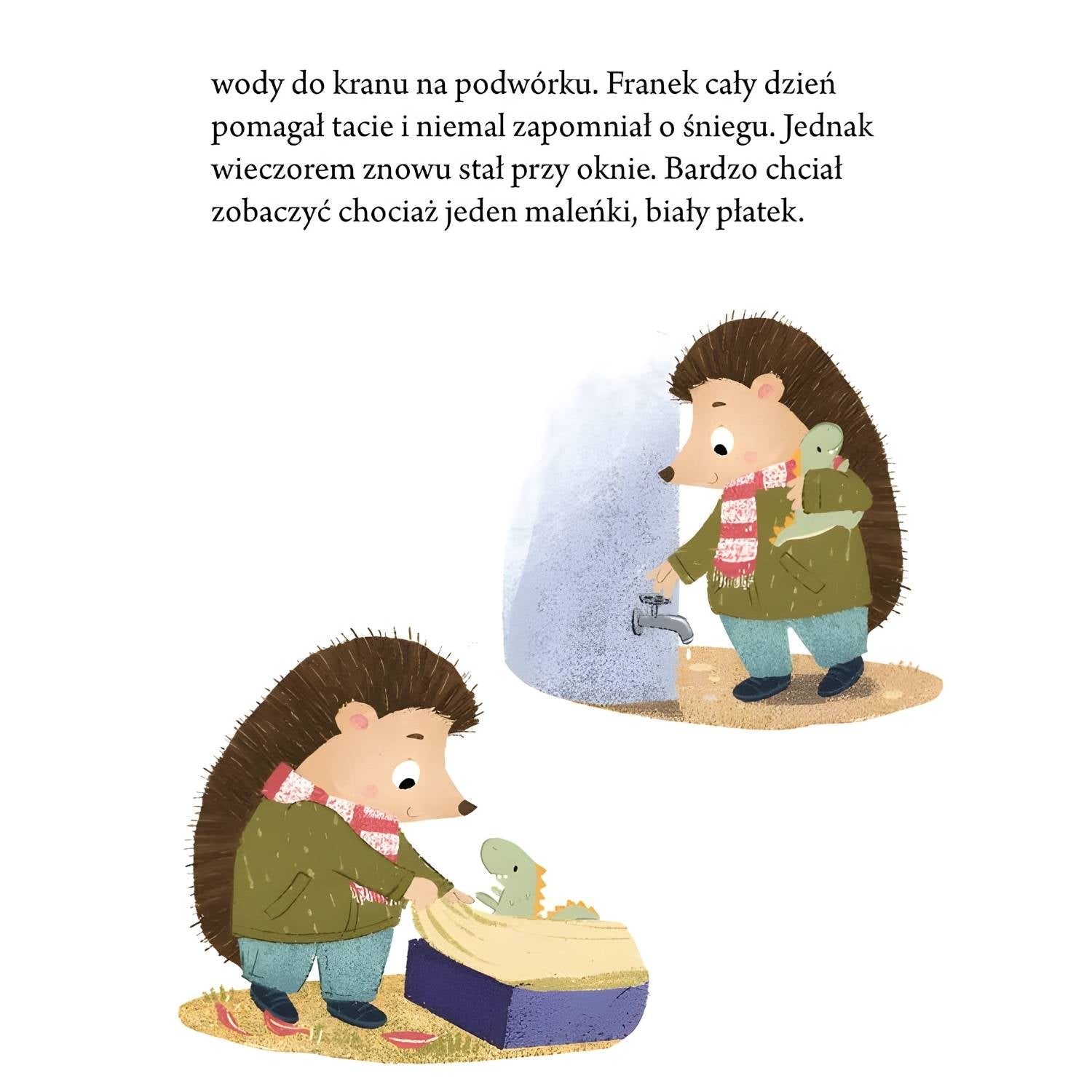 Książka edukacyjna dla dzieci 3–6 lat o radzeniu sobie z niecierpliwością - ilustracja do książki.