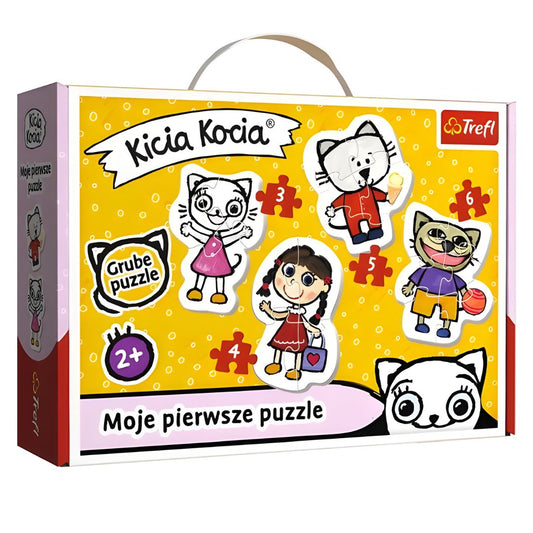 Okładka Trefl Baby Classic Wesoła Kicia Kocia - pierwsze puzzle dla maluchów - opakowanie.