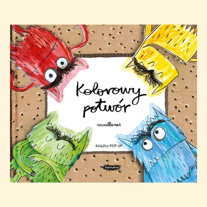Kolorowy potwór Pop-up – książka o emocjach dla dzieci 3+ - okładka