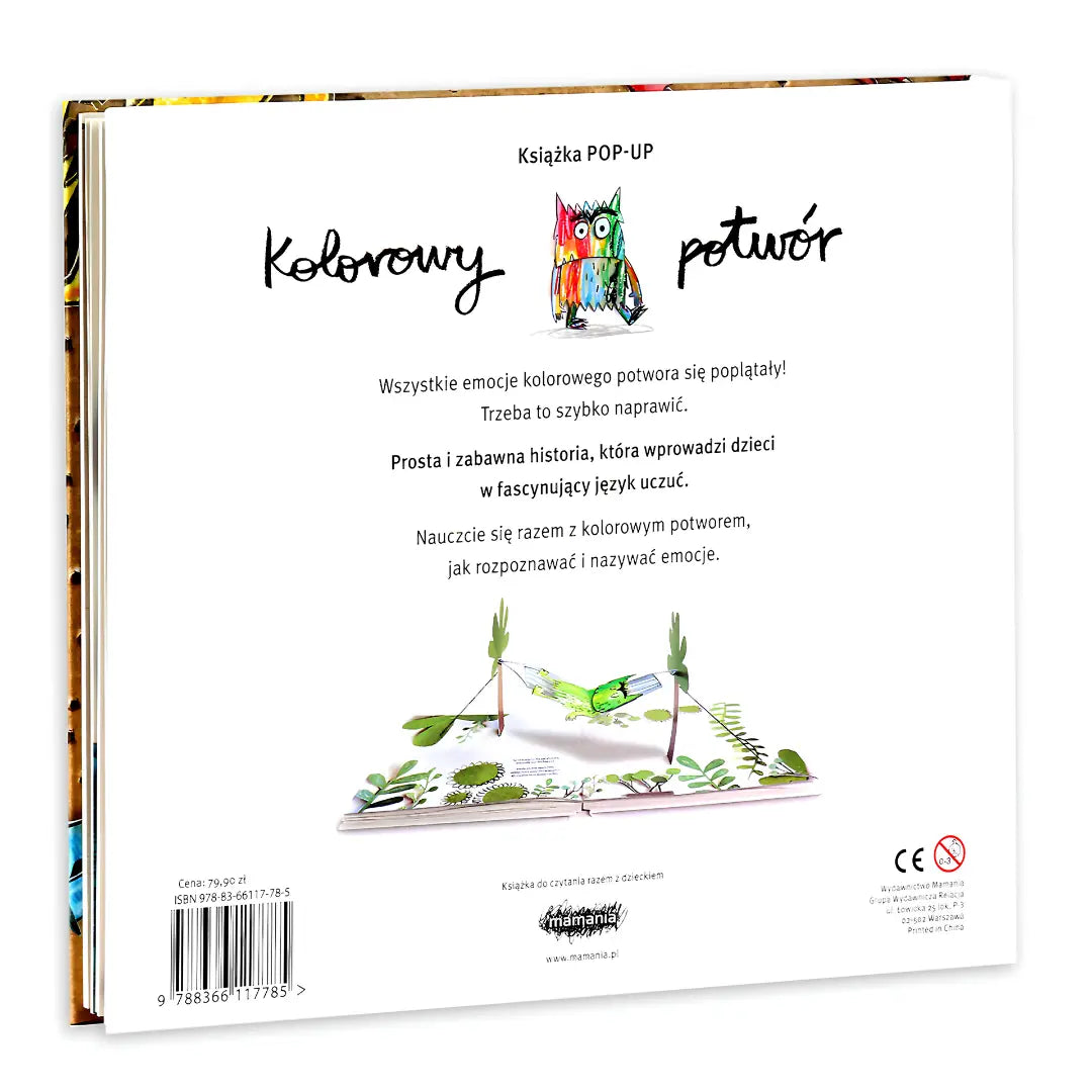Kolorowy potwór Pop-up – elementy przestrzenne książki - okładka