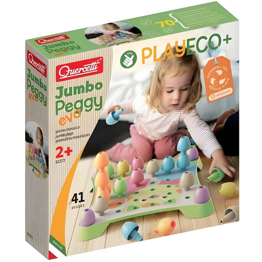Mozaika Jumbo Peggy Evo PlayEco+ Quercetti - ekologiczna układanka dla dzieci.