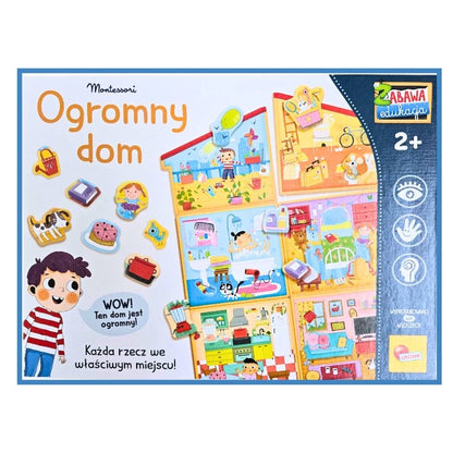 Montessori Ogromny dom Lisciani – zabawka edukacyjna dla dzieci 2+