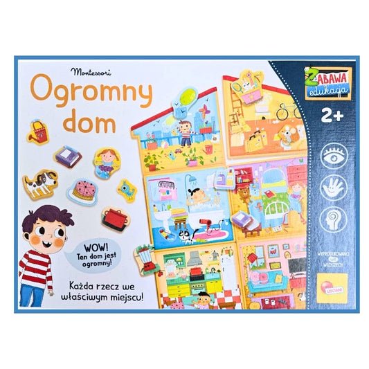 Montessori Ogromny dom Lisciani – zabawka edukacyjna dla dzieci 2+