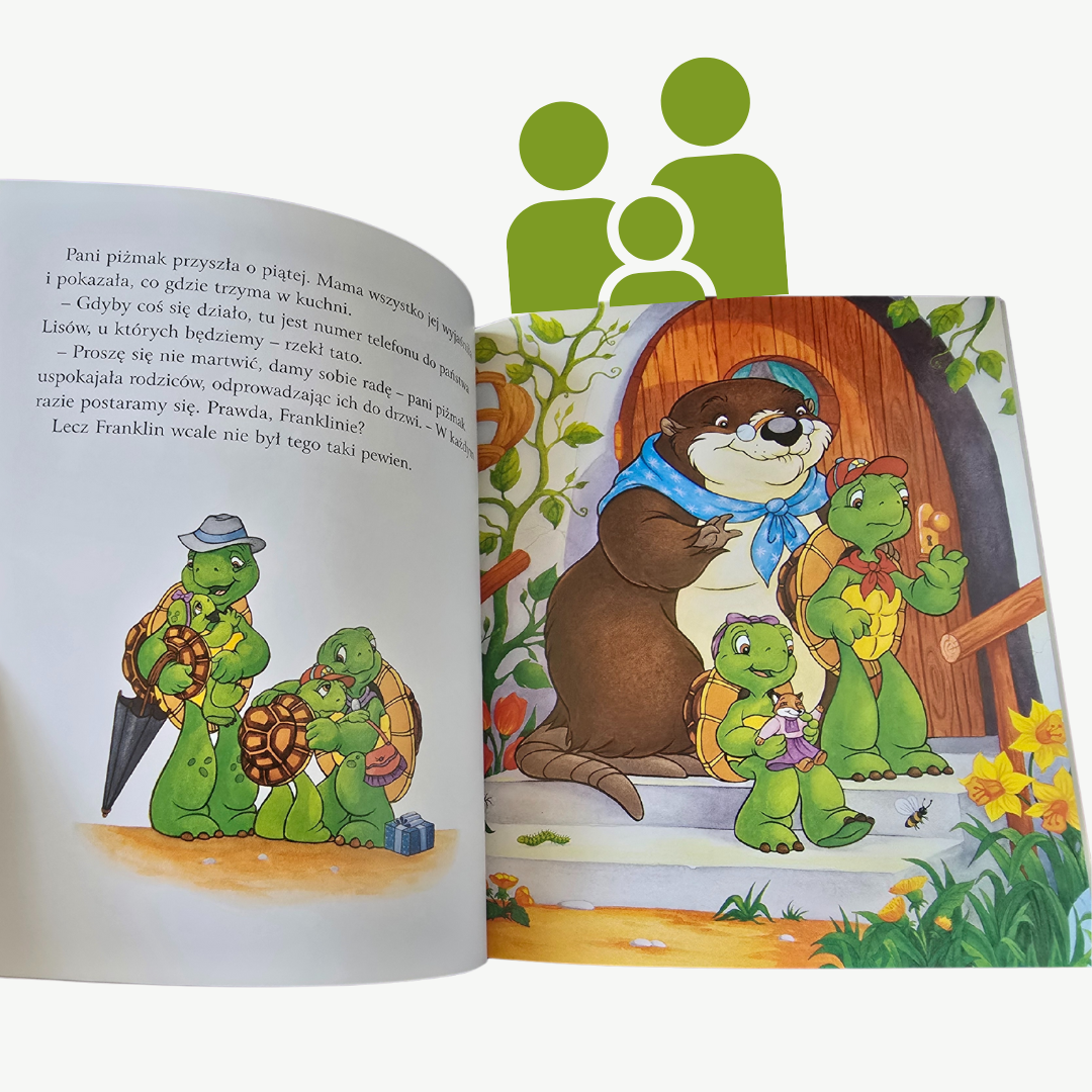 Franklin i Pani Opiekunka - książeczka Paulette Bourgeois Wydawnictwo Debit 3+
