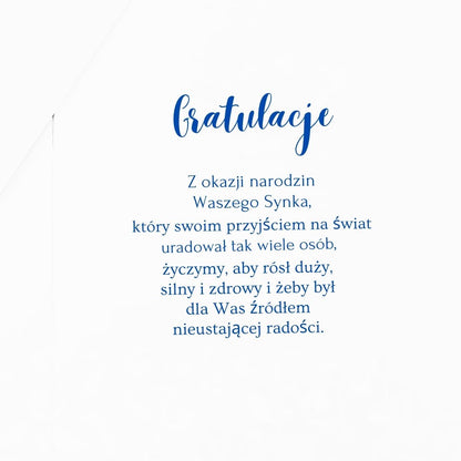 Kartka Okolicznościowa z Okazji Narodzin Synka od Armin Style (GM-0462) - życzenia.