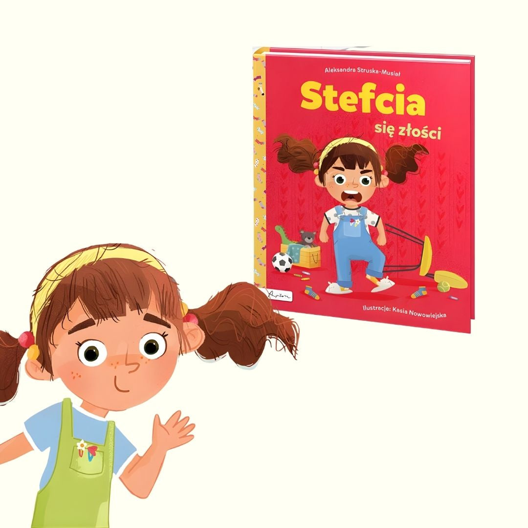 Książka Stefcia się złości Wydawnictwo Papilon - twarda oprawa.