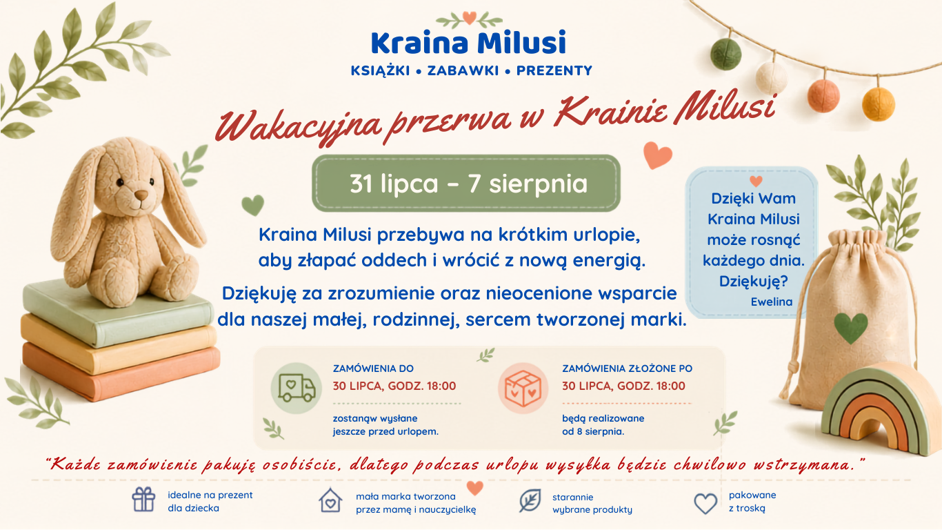 Baner informujący o urlopie