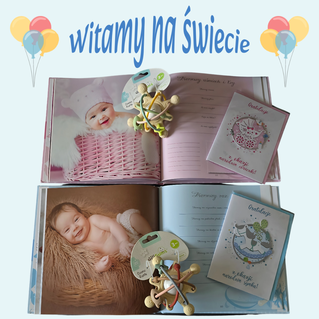 Witamy na Świecie! 🎀💙🩷 - zestaw upominkowy