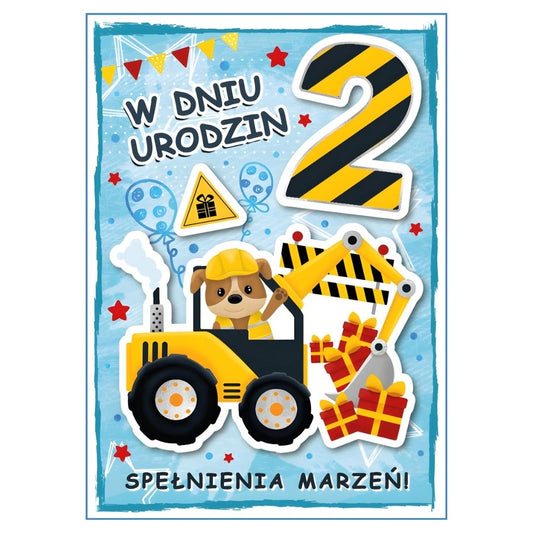 Armin Style GM-1081 – kartka urodzinowa z przestrzennymi elementami.