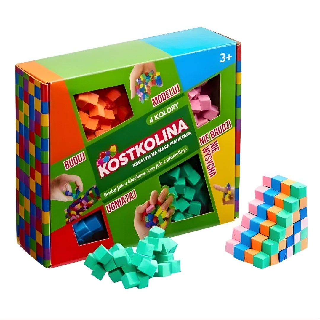 Kostkolina Green - miękka masa plastyczna dla dzieci od 3 lat, Art. and Play