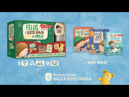 Feluś i Gucio grają w emocje - gra edukacyjna Wydawnictwo Nasza Księgarnia 3+