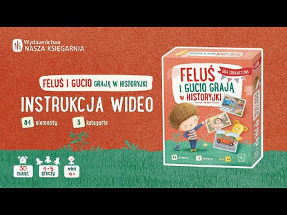 Feluś i Gucio grają w historyjki - gra edukacyjna Wydawnictwo Nasza Księgarnia 4+