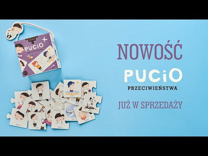 Pucio. Przeciwieństwa - puzzle dwuelementowe z Wydawnictwa Nasza Księgarnia 2+