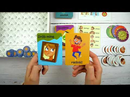 Kadr z filmu promującego produkt "Co za emocje!" - gry edukacyjnej od Kapitana Nauki.