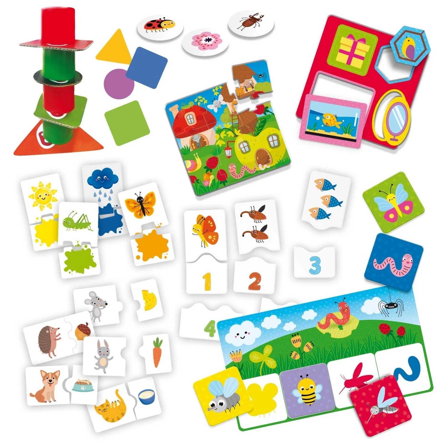 Carotina Baby kolekcja gier edukacyjnych Lisciani zabawa edukacyjna dla malucha.