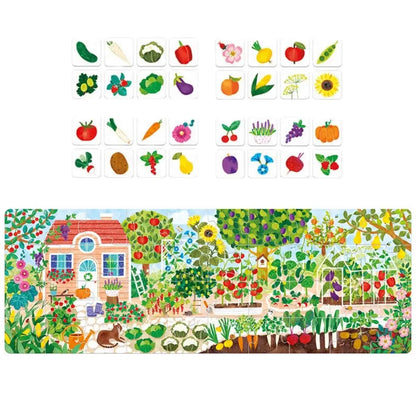 Co rośnie w ogródku puzzle edukacyjne CzuCzu elementy do układania dla dziecka.