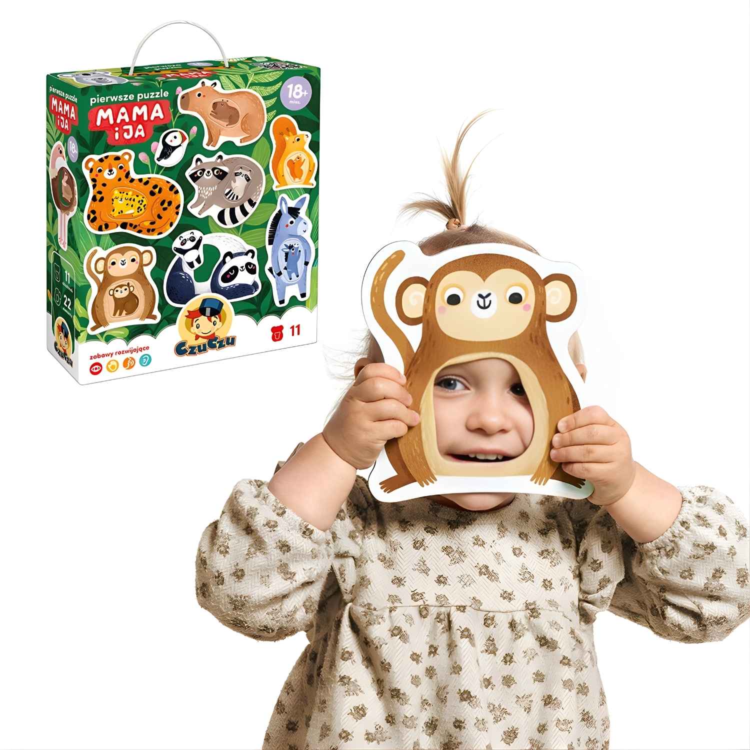 CzuCzu Mama i ja – puzzle wspierające rozwój mowy i koncentracji.