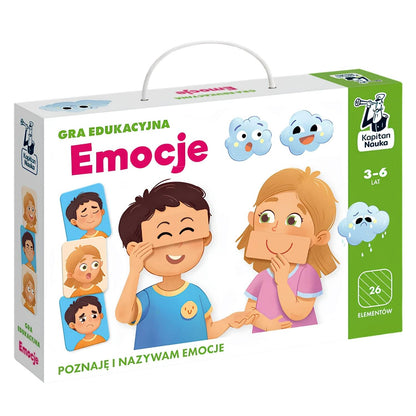 Emocje gra edukacyjna Kapitan Nauka dla dzieci 3 do 6 lat pudełko.